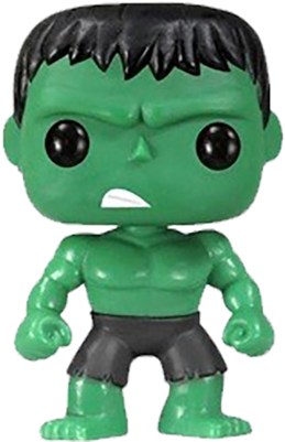 Funko Pop Hulk Figure PNG Image