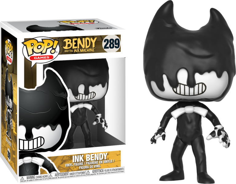 Funko Pop Ink Bendy Figure PNG Image