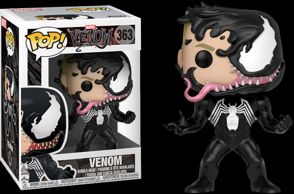 Funko Pop Venom Figure363 PNG Image