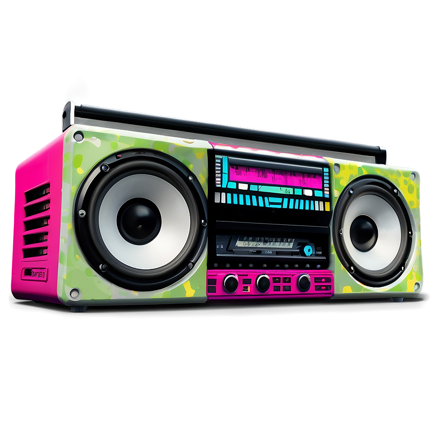 Funky Boombox Png Pdm37 PNG Image