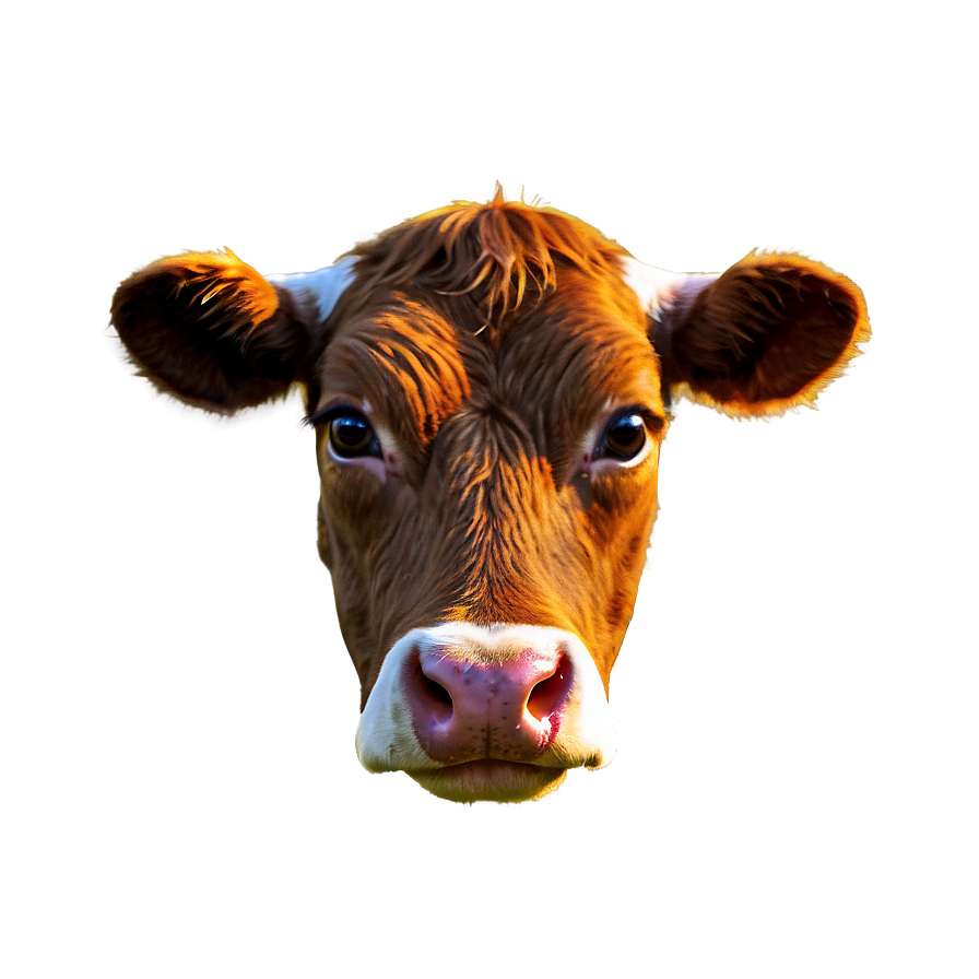 Funky Cow Head Png 06212024 PNG Image