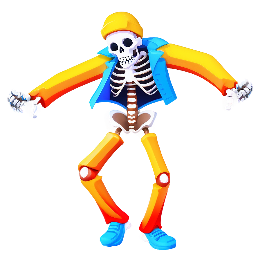 Funky Skeleton Dancing Clipart Png 06282024 PNG Image