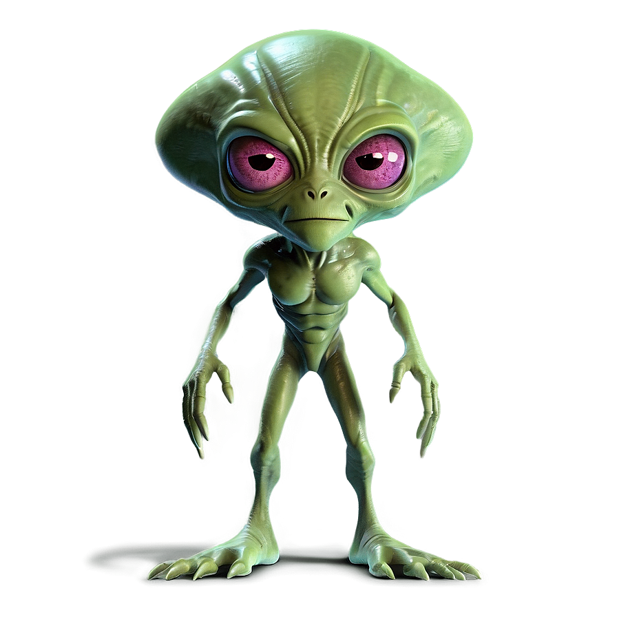 Funny Cartoon Alien Png Vym PNG Image