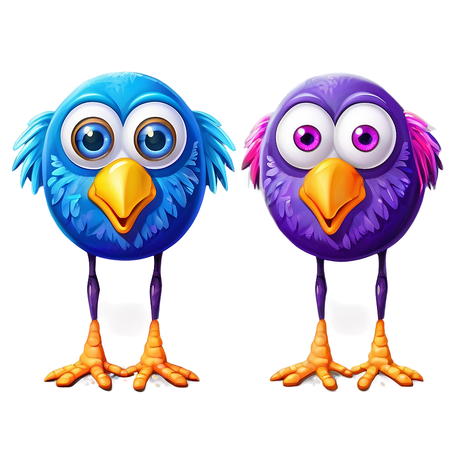 Funny Cartoon Bird Png Hjm PNG Image