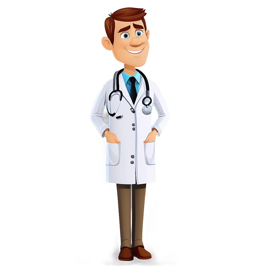 Funny Doctor Cartoon Character Png Vur3 PNG Image