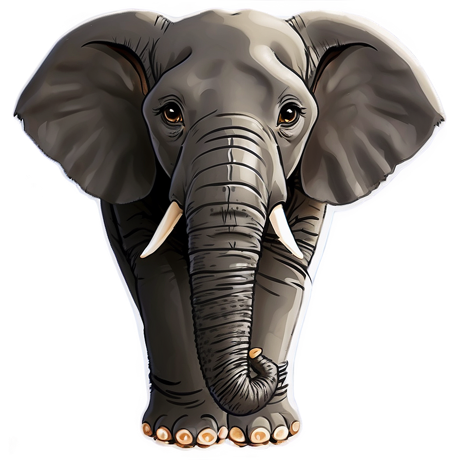 Funny Elephant Cartoon Png 06212024 PNG Image