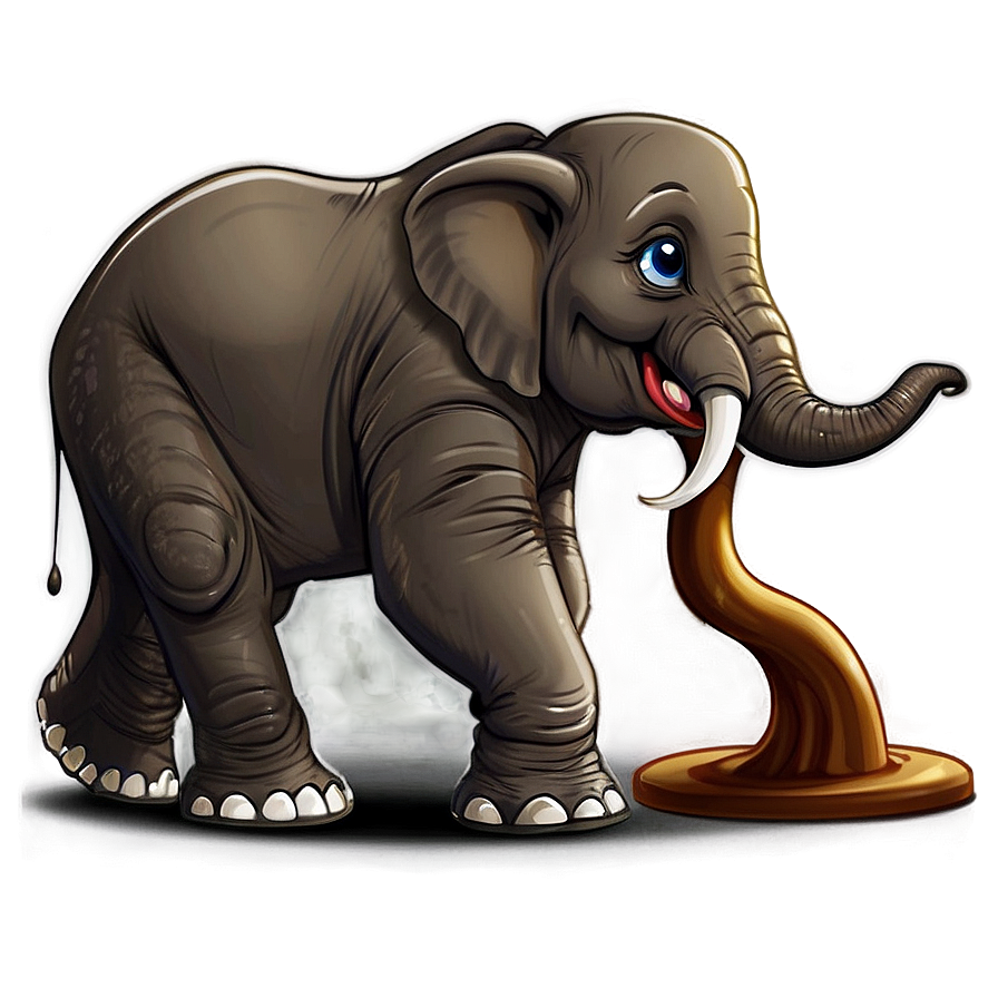 Funny Elephant Cartoon Png Ryc66 PNG Image