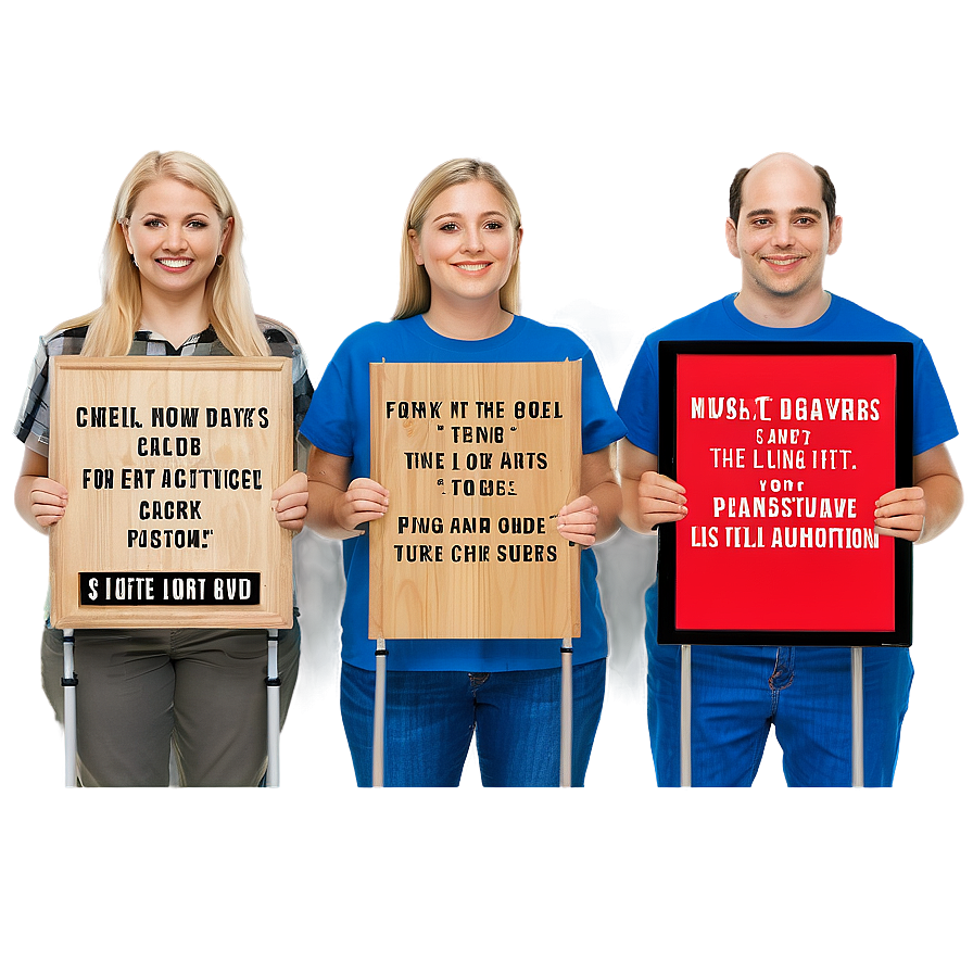 Funny Picket Sign Png 16 PNG Image