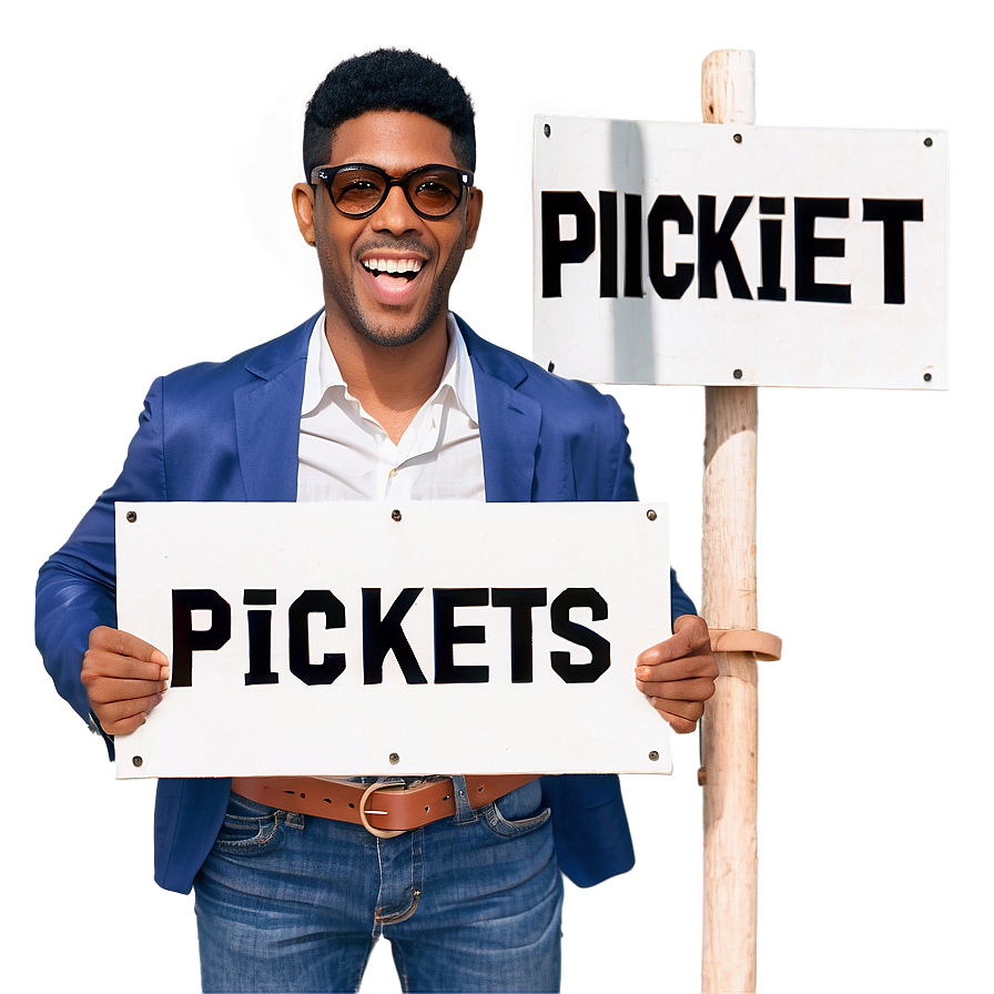 Funny Picket Sign Png Rdq PNG Image