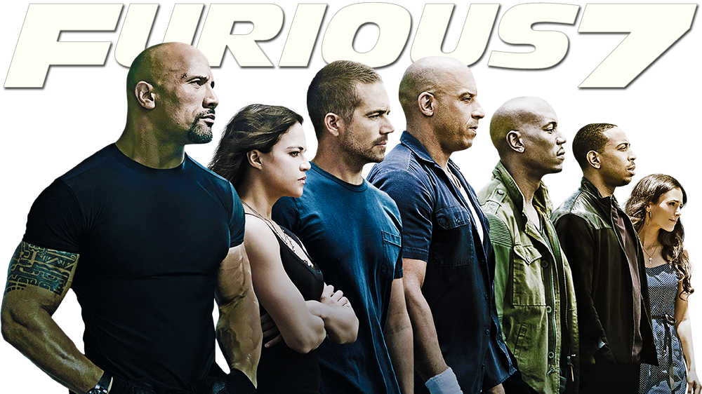 Furious7 Movie Cast Promotional Image PNG Image