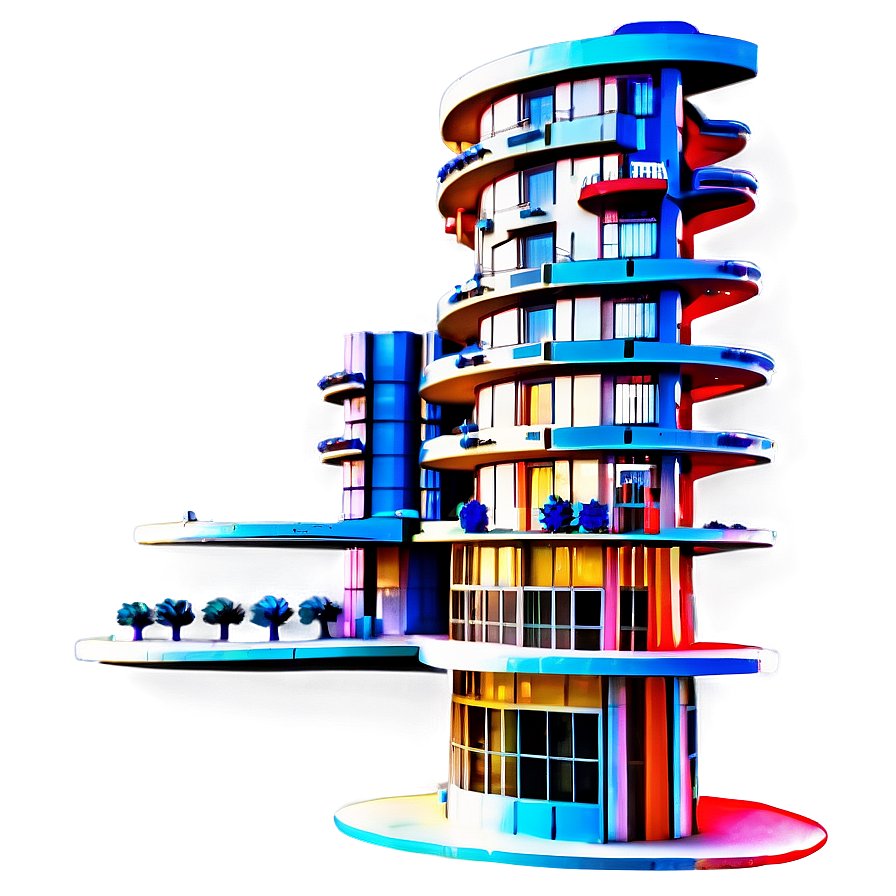 Futuristic Apartment Building Png 27 PNG Image