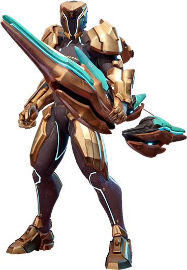 Futuristic Armored Warriorwith Energy Blade PNG Image