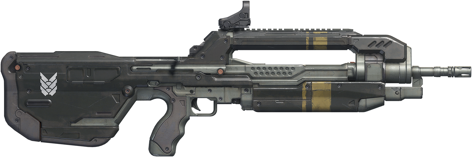 Futuristic Assault Rifle PNG Image