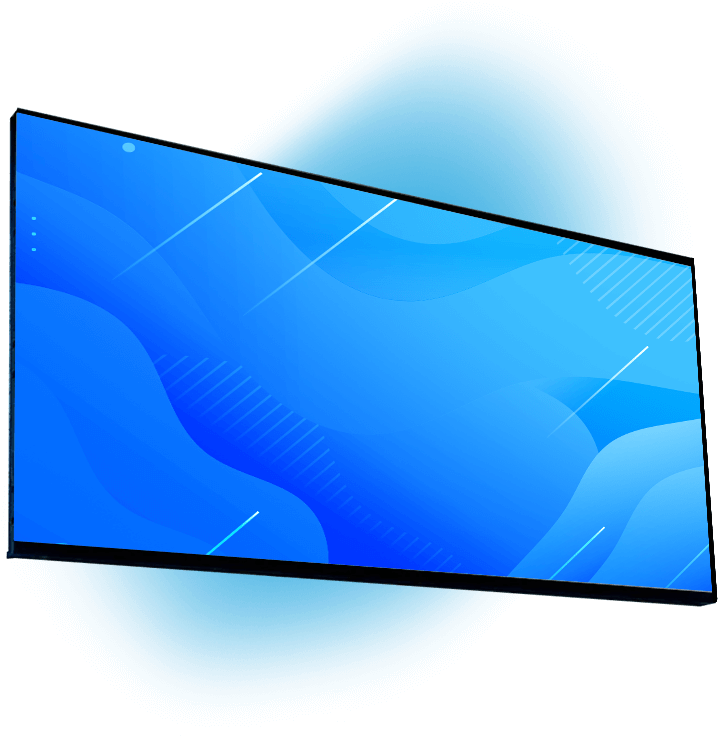 Futuristic Blue Screen Design PNG Image