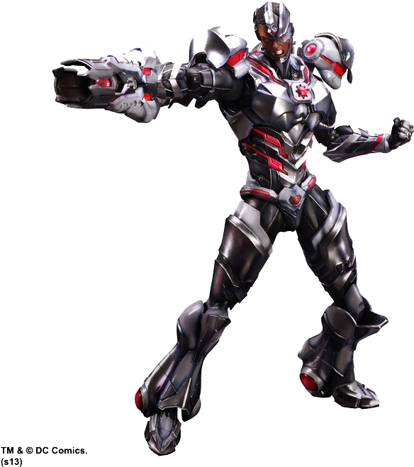 Futuristic_ Cyborg_ Pose.png PNG Image