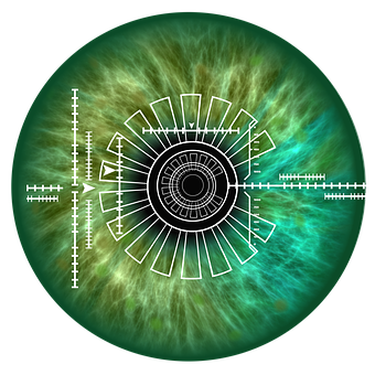 Futuristic Eye Interface Design PNG Image