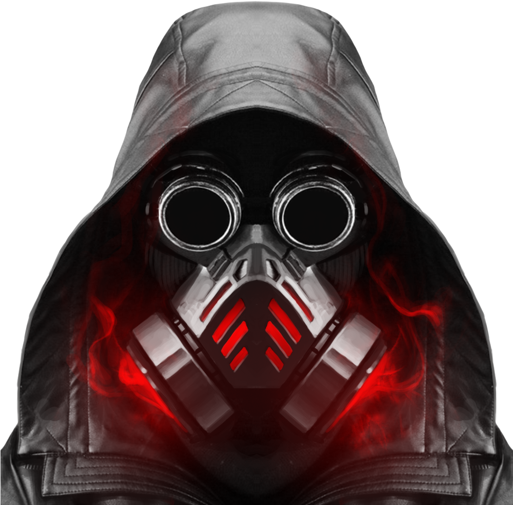 Futuristic_ Gas_ Mask_with_ Hood PNG Image