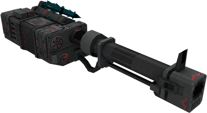 Futuristic Heavy Weapon Design PNG Image