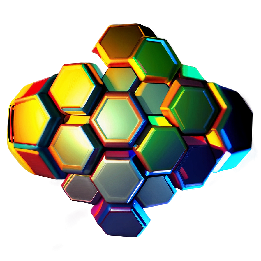 Futuristic Hexagon Pattern Png Ins2 PNG Image