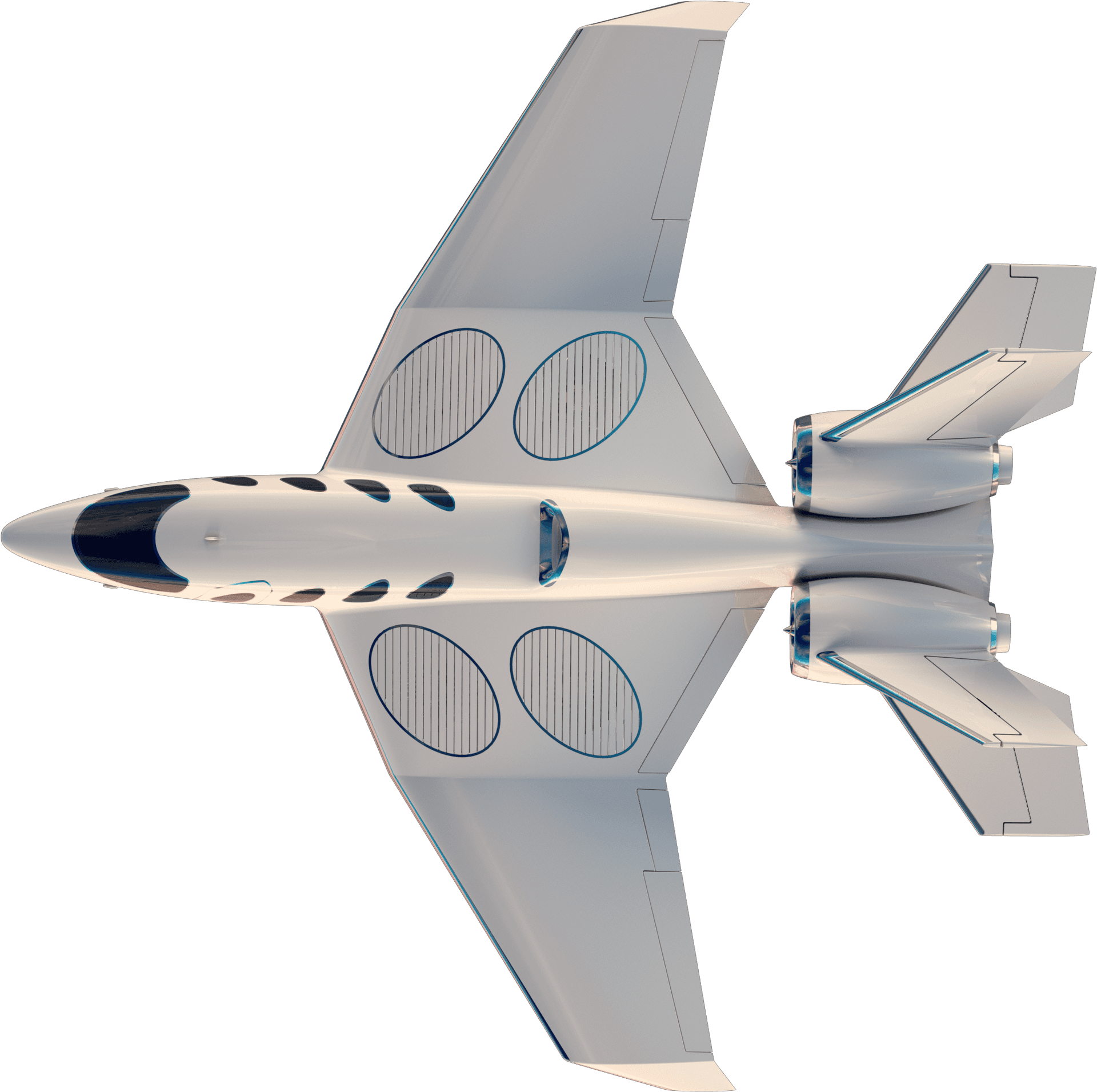 Futuristic Jet Fighter Concept PNG Image