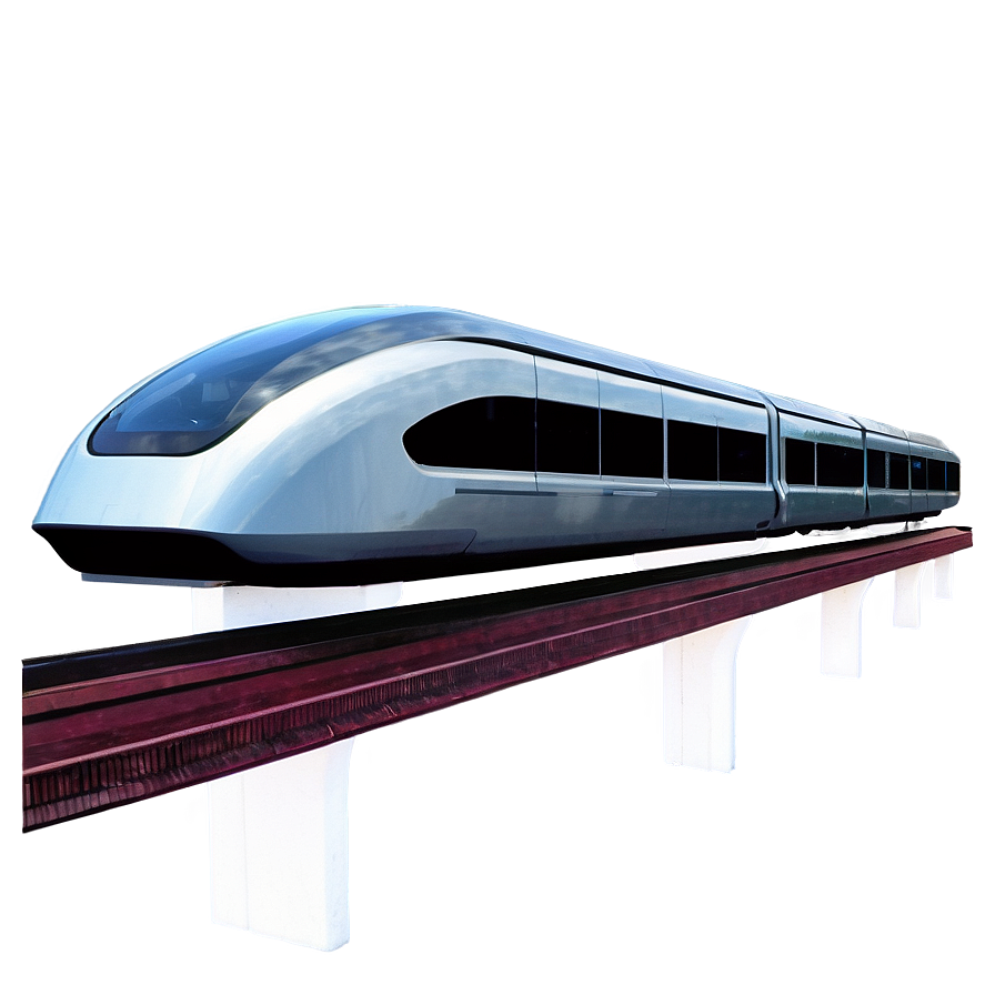 Futuristic Maglev Train Png Gnc PNG Image