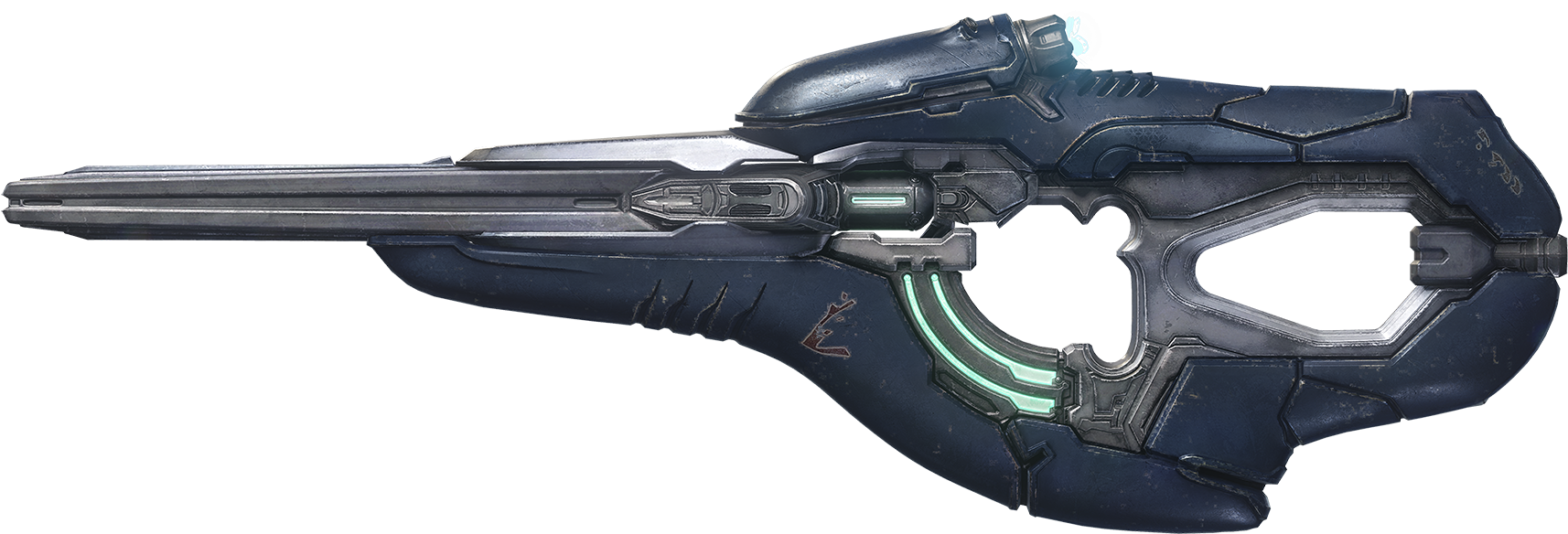 Futuristic Plasma Rifle Design PNG Image