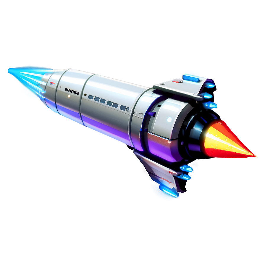 Futuristic Rocketship Png Cvr96 PNG Image