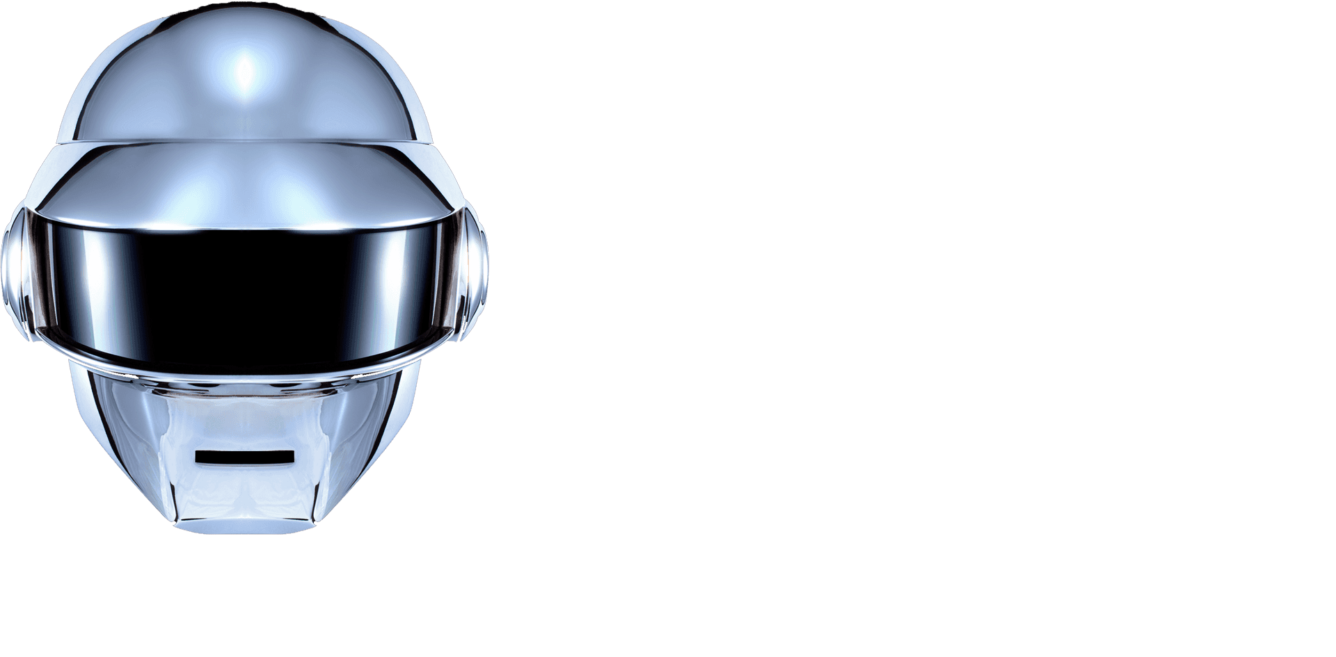 Futuristic Silver Helmet Design PNG Image