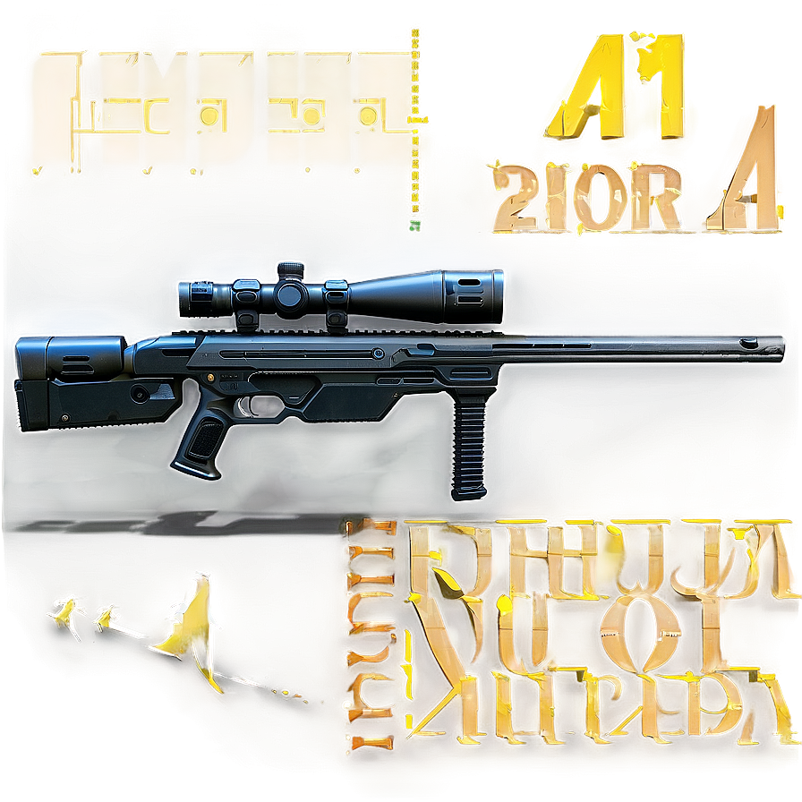 Futuristic Sniper Rifle Concept Png 06262024 PNG Image