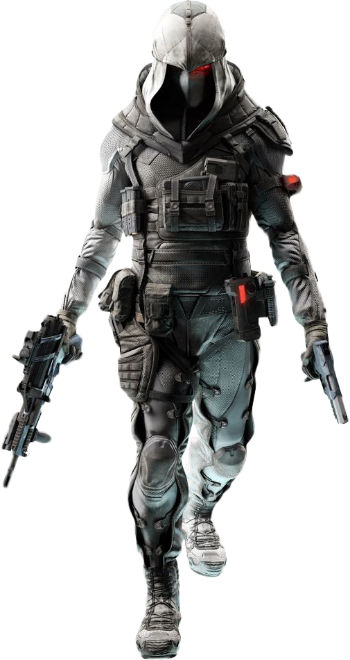 Futuristic Soldier Ghost Apparition PNG Image