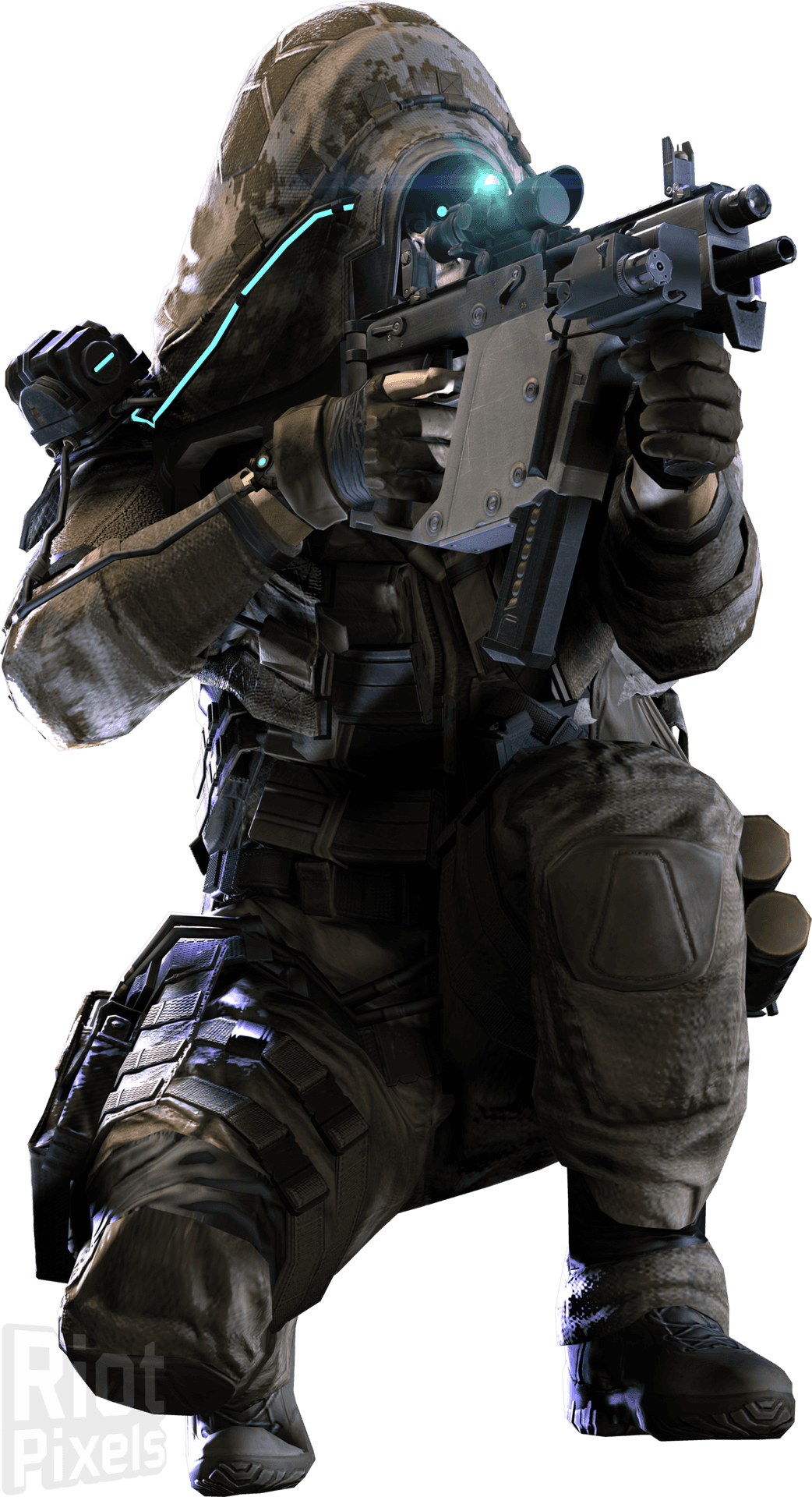 Futuristic_ Soldier_ Ghost_ Recon PNG Image