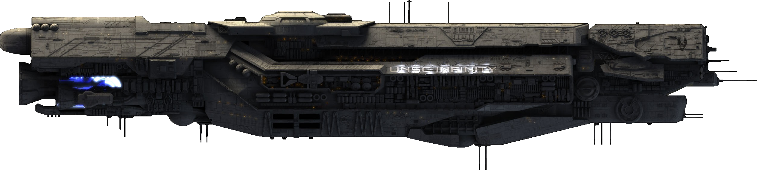 Futuristic_ Space_ Cruiser PNG Image