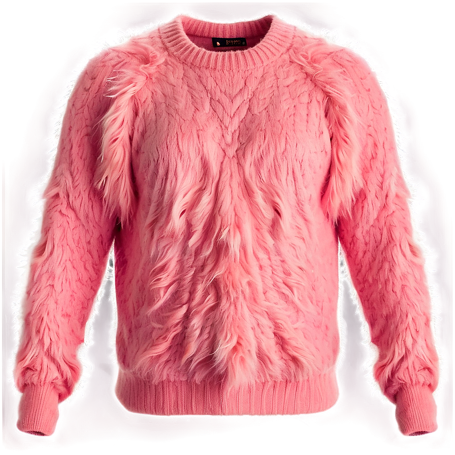 Fuzzy Pink Sweater Png 06292024 PNG Image