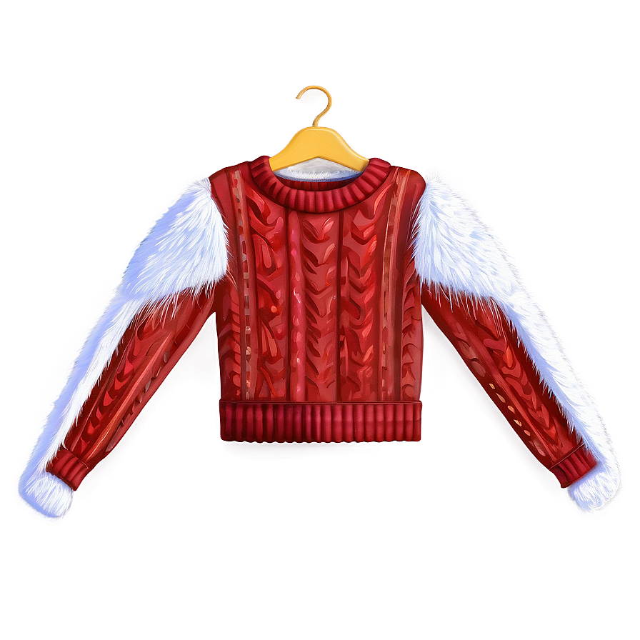 Fuzzy Red Sweater Png 98 PNG Image