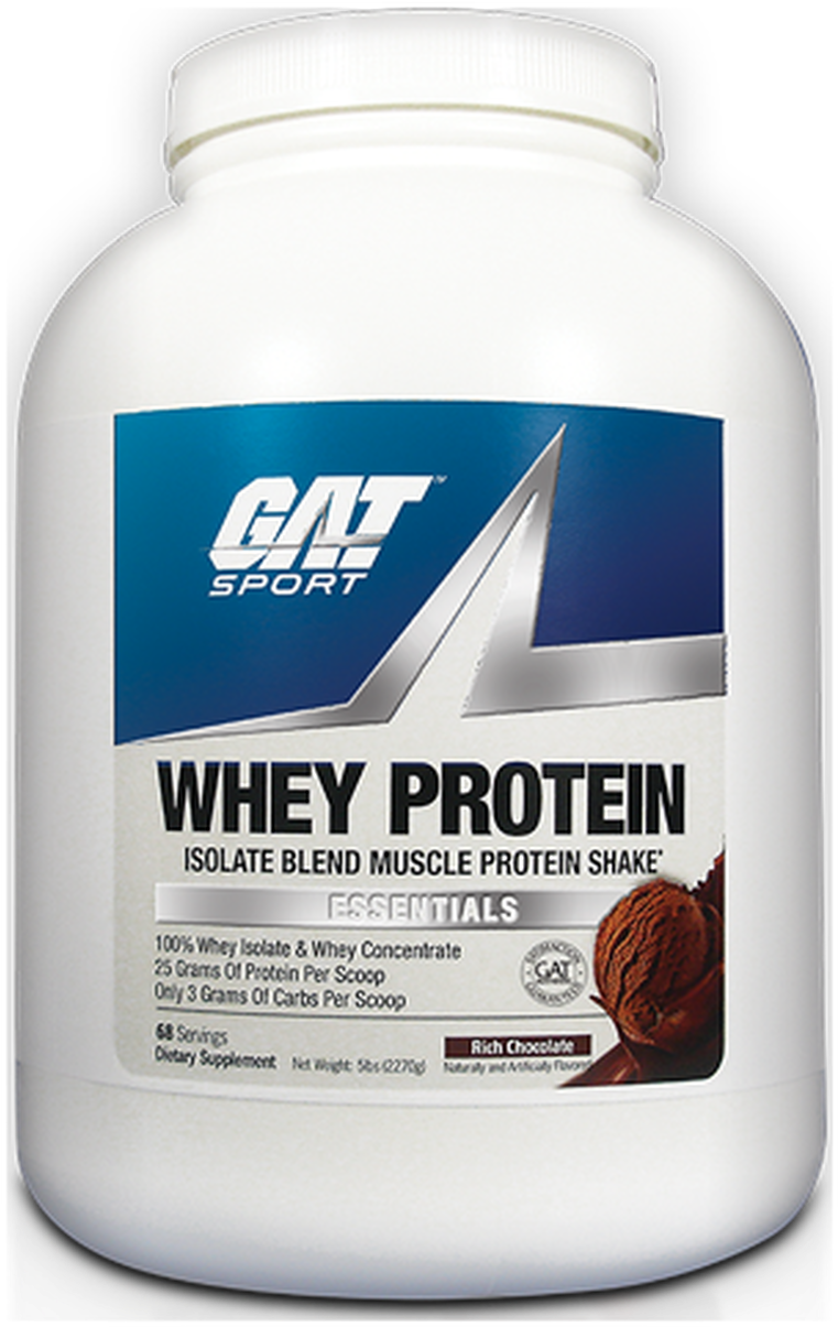 G A T Sport Whey Protein Container PNG Image