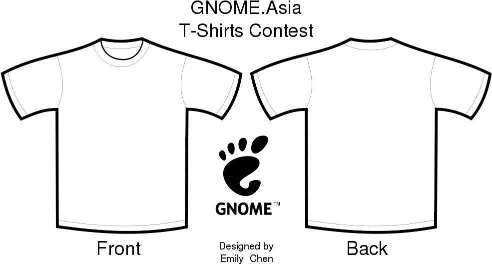 G N O M E Asia T Shirt Contest Template PNG Image