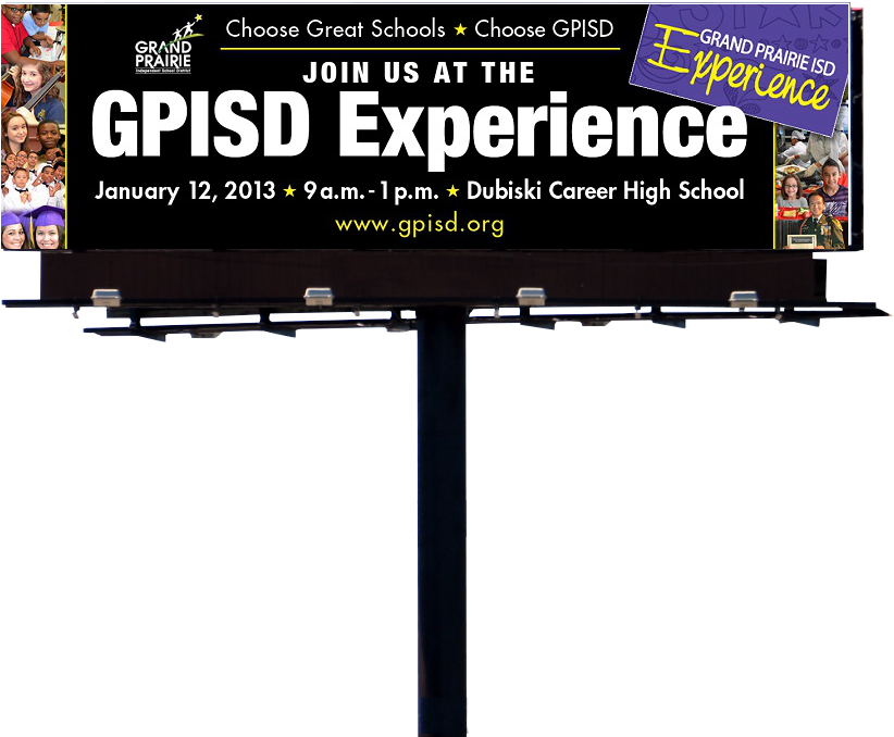 G P I S D Experience Billboard Advertisement PNG Image