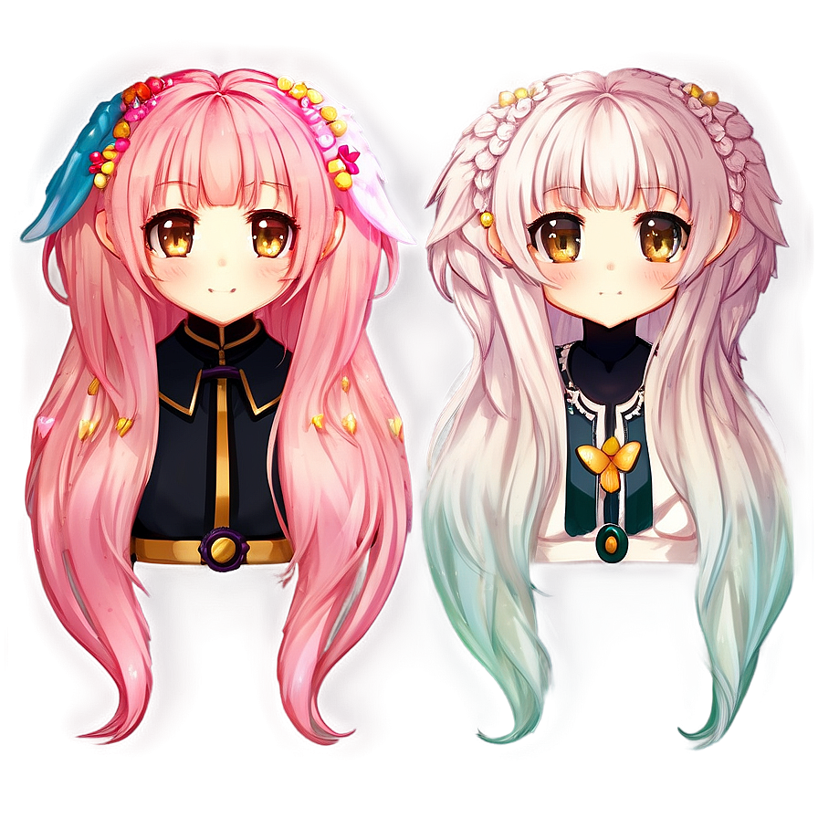 Gacha Hair Ideas Png Hvw86 PNG Image