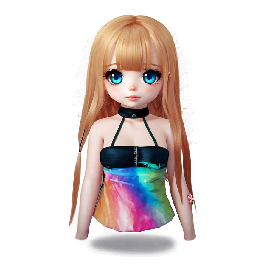 Gacha Hair Kawaii Png 06212024 PNG Image