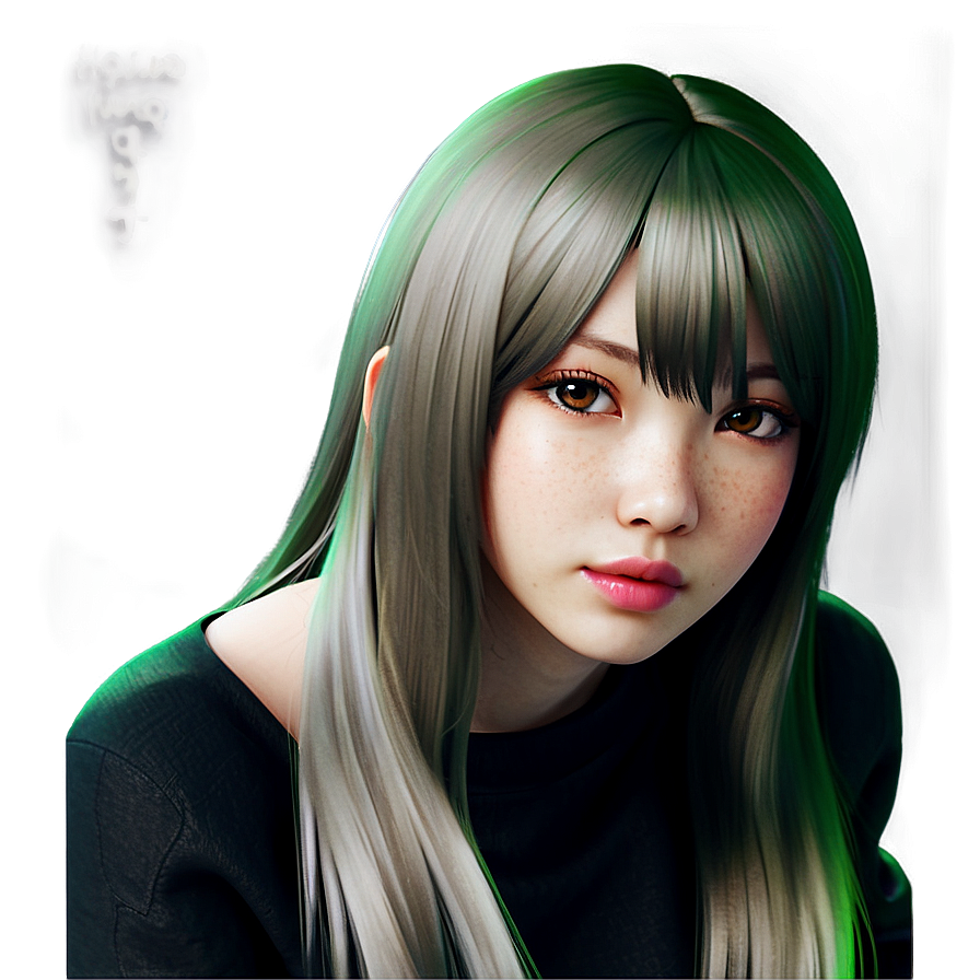 Gacha Hair Realistic Png 50 PNG Image