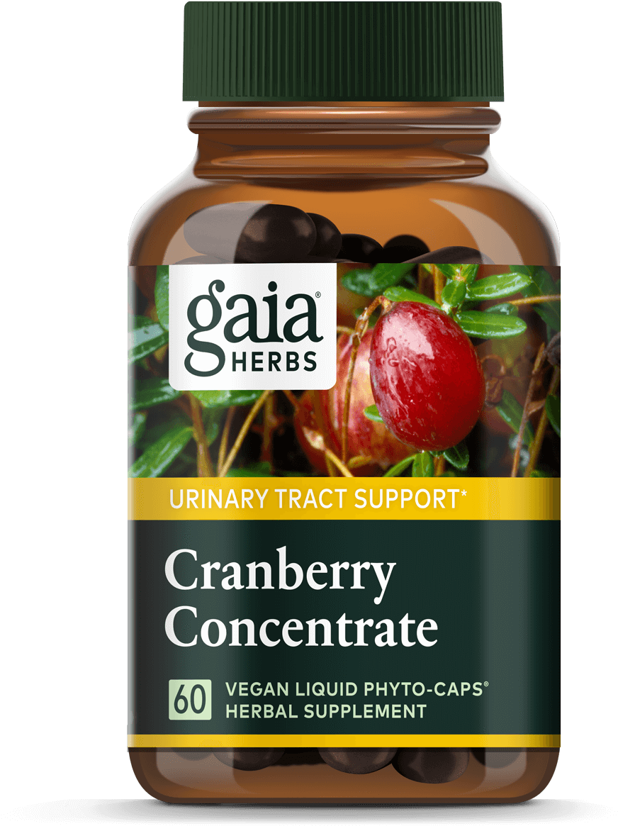 Gaia Herbs Cranberry Concentrate Bottle PNG Image