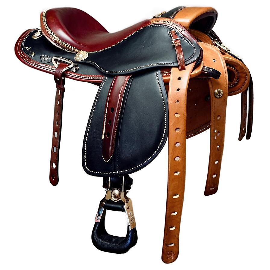 Gaited Horse Saddle Png Msr71 PNG Image