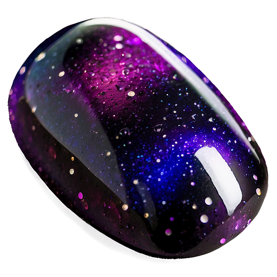 Galaxy Single Acrylic Nail Png 11 PNG Image