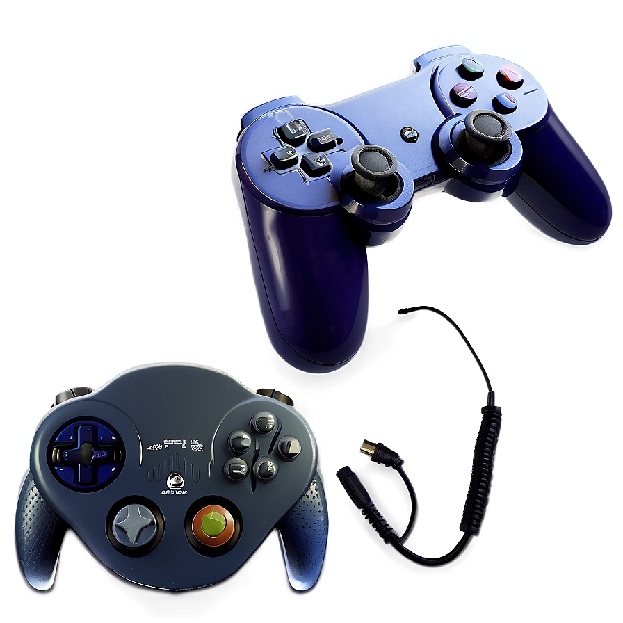 Game Console Set Png Wbw PNG Image