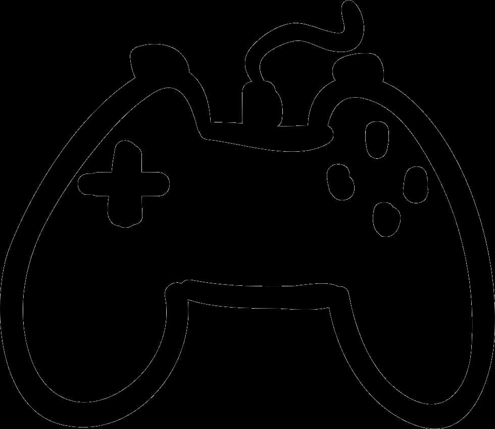 Game Controller Outline PNG Image