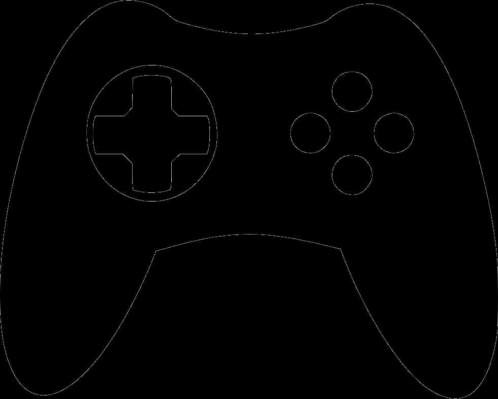 Game Controller Outline PNG Image