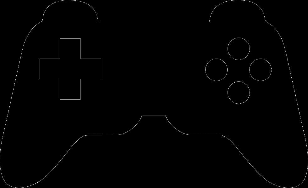 Game Controller Outline PNG Image