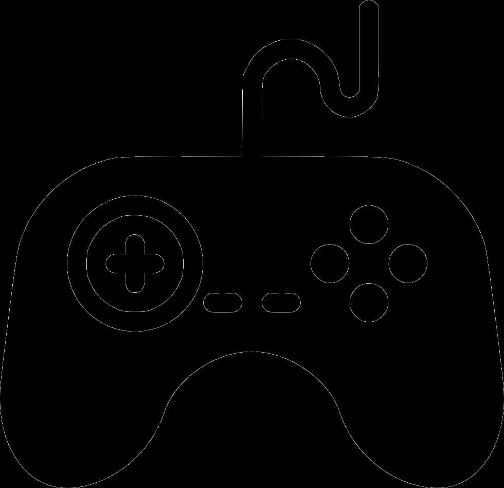 Game Controller Outline PNG Image