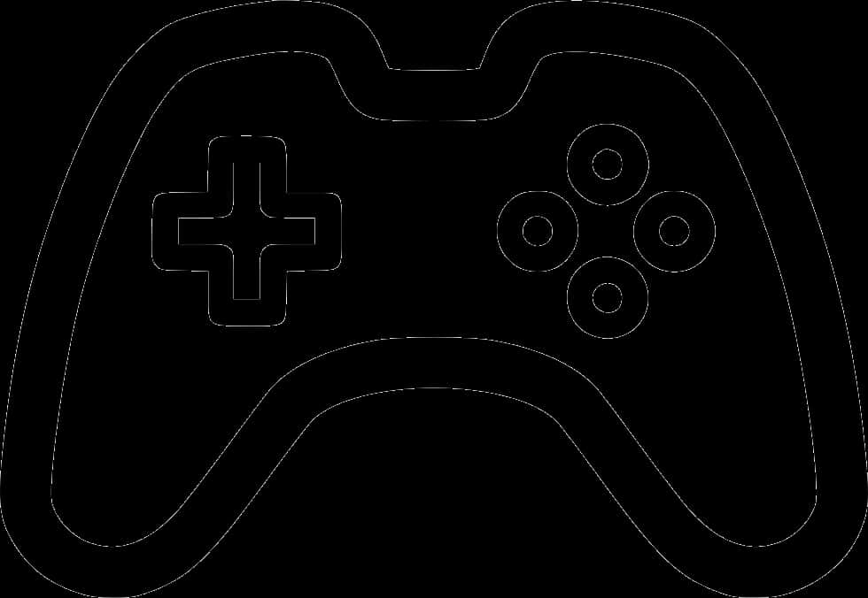 Game Controller Outline Icon PNG Image