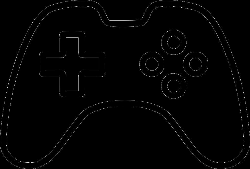 Game Controller Outline Icon PNG Image